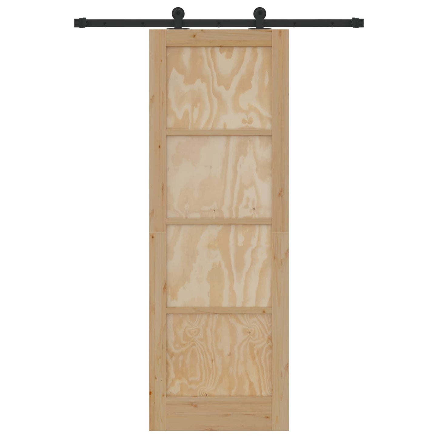 vidaXL Sliding Door ORKDAL Natural 73.5 x 211 cm Solid Pine Wood