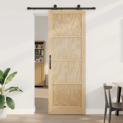 vidaXL Sliding Door ORKDAL Natural 83 x 232 cm Solid Pine Wood