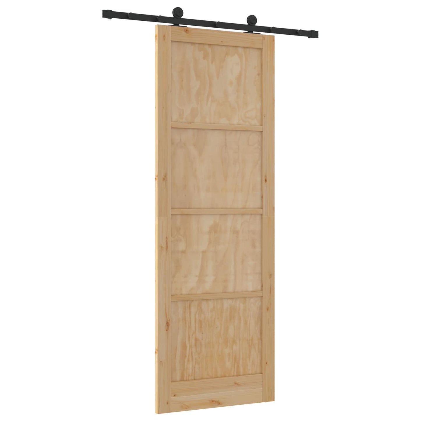 vidaXL Sliding Door ORKDAL Natural 83 x 232 cm Solid Pine Wood