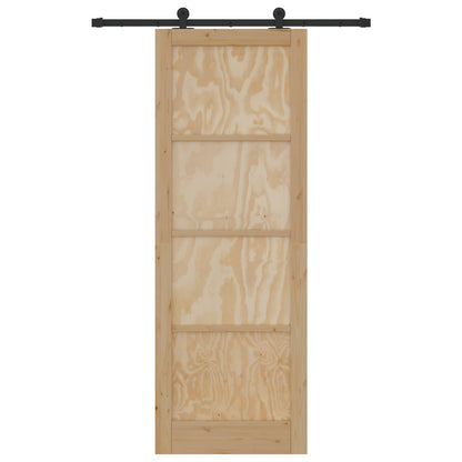 vidaXL Sliding Door ORKDAL Natural 83 x 232 cm Solid Pine Wood