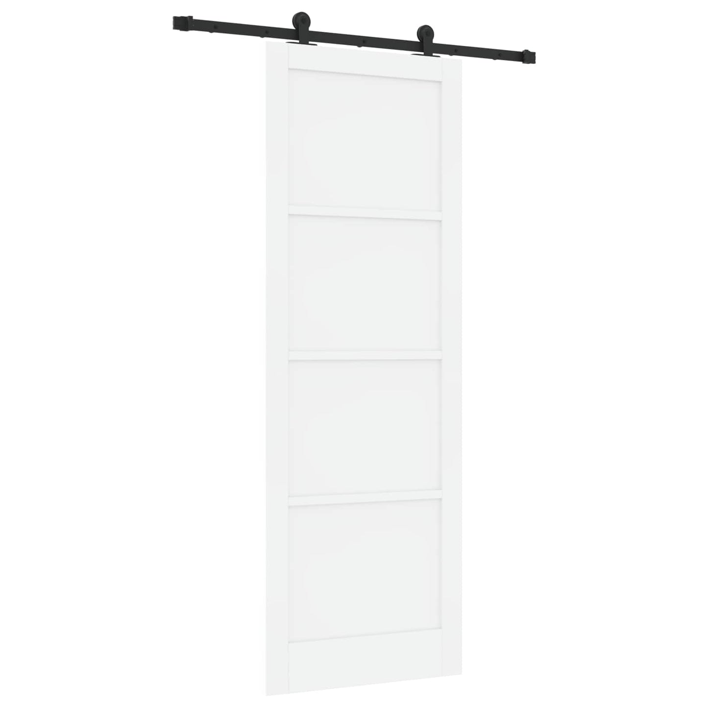 vidaXL Sliding Door ORKDAL White 83 x 232 cm Solid Pine Wood