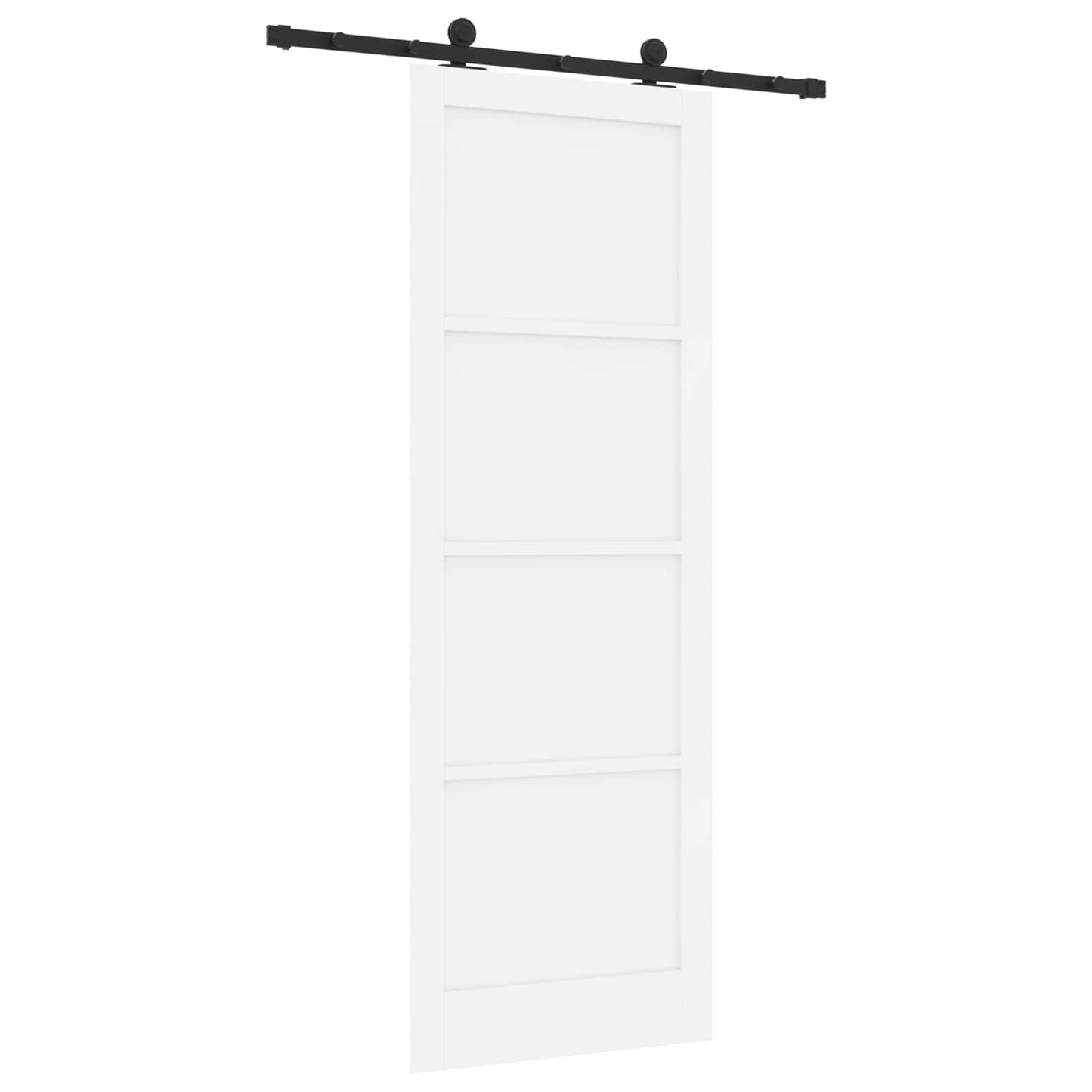 vidaXL Sliding Door ORKDAL White 83 x 232 cm Solid Pine Wood