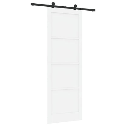 vidaXL Sliding Door ORKDAL White 83 x 232 cm Solid Pine Wood