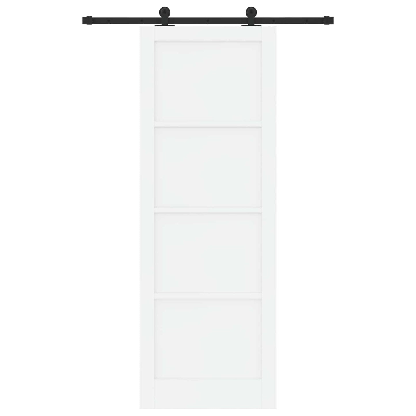 vidaXL Sliding Door ORKDAL White 83 x 232 cm Solid Pine Wood