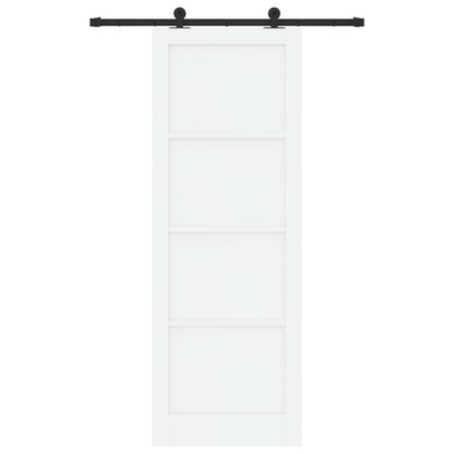 vidaXL Sliding Door ORKDAL White 83 x 232 cm Solid Pine Wood