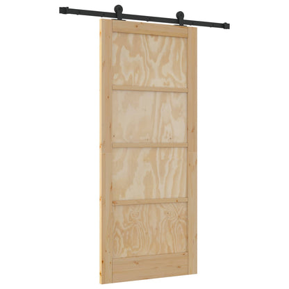 vidaXL Sliding Door ORKDAL Natural 86 x 198.5 cm Solid Pine Wood