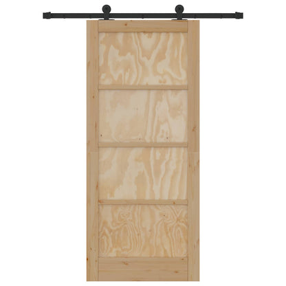 vidaXL Sliding Door ORKDAL Natural 86 x 198.5 cm Solid Pine Wood