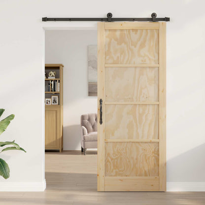 vidaXL Sliding Door ORKDAL Natural 86 x 211 cm Solid Pine Wood