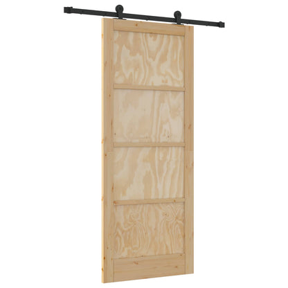 vidaXL Sliding Door ORKDAL Natural 86 x 211 cm Solid Pine Wood