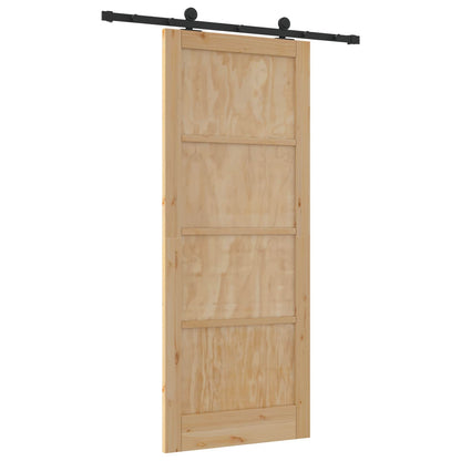 vidaXL Sliding Door ORKDAL Natural 86 x 211 cm Solid Pine Wood