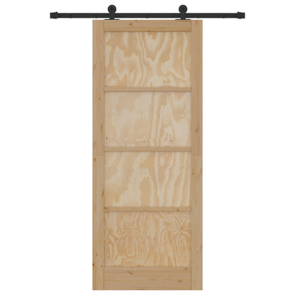 vidaXL Sliding Door ORKDAL Natural 86 x 211 cm Solid Pine Wood