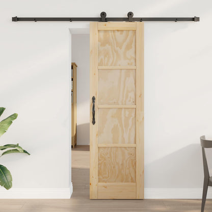 vidaXL Sliding Door ORKDAL Natural 61 x 198.5 cm Solid Pine Wood