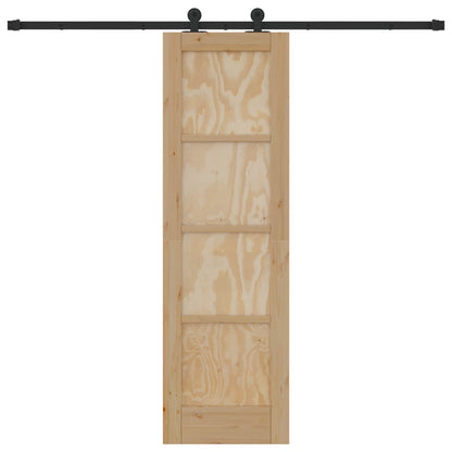 vidaXL Sliding Door ORKDAL Natural 61 x 198.5 cm Solid Pine Wood