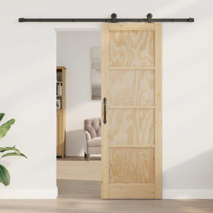 vidaXL Sliding Door ORKDAL Natural 73.5 x 211 cm Solid Pine Wood