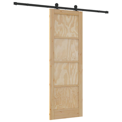 vidaXL Sliding Door ORKDAL Natural 73.5 x 211 cm Solid Pine Wood