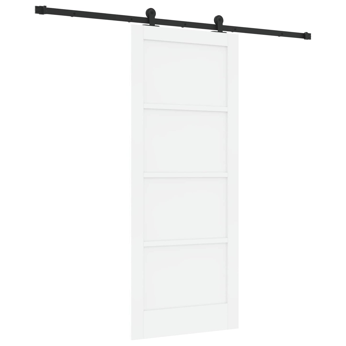 vidaXL Sliding Door ORKDAL White 83 x 202 cm Solid Pine Wood
