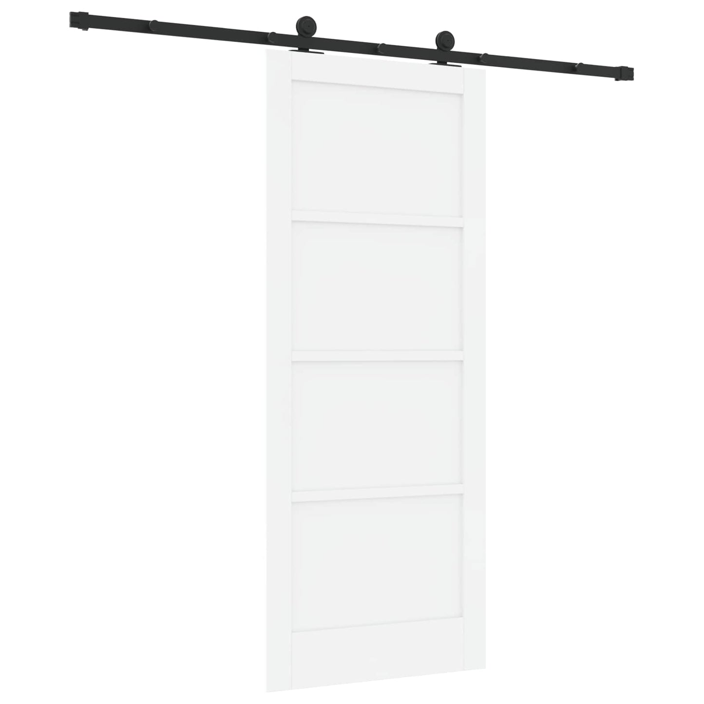 vidaXL Sliding Door ORKDAL White 83 x 202 cm Solid Pine Wood