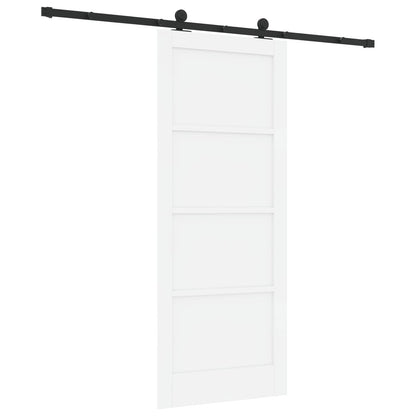 vidaXL Sliding Door ORKDAL White 83 x 202 cm Solid Pine Wood