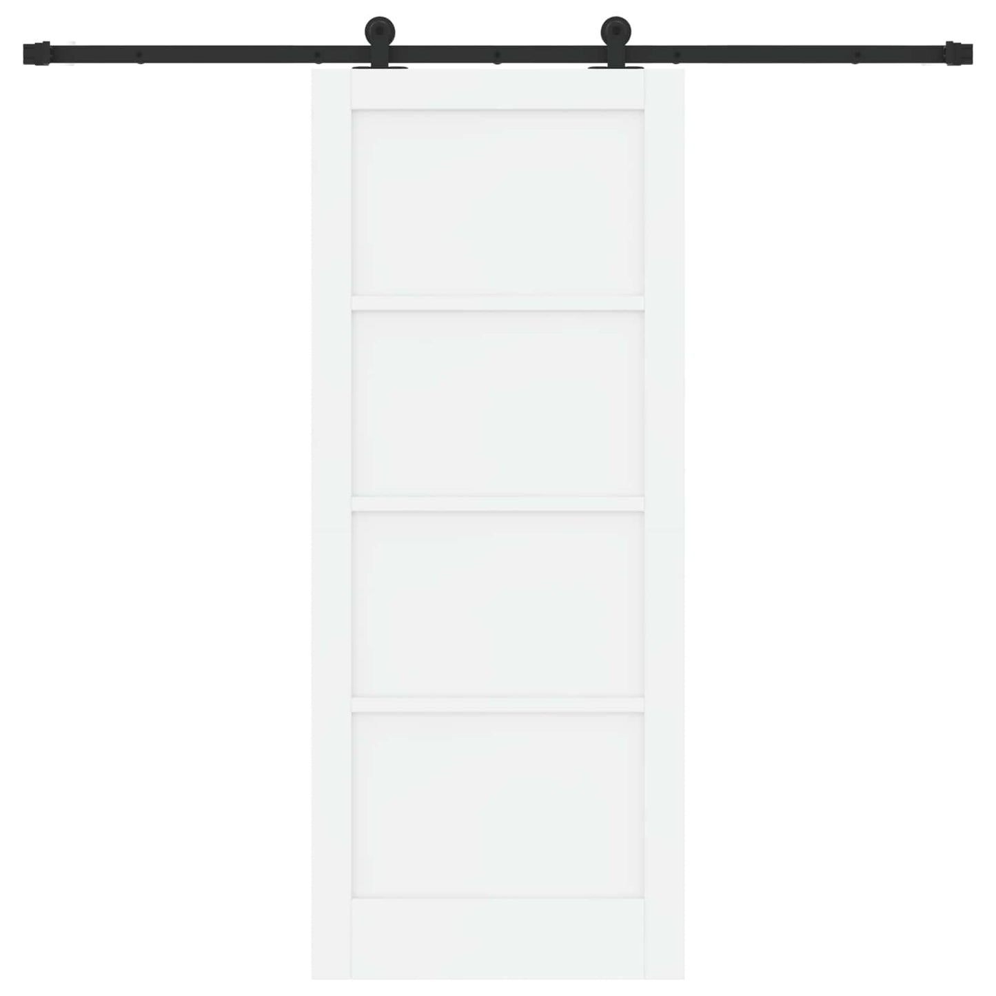 vidaXL Sliding Door ORKDAL White 83 x 202 cm Solid Pine Wood