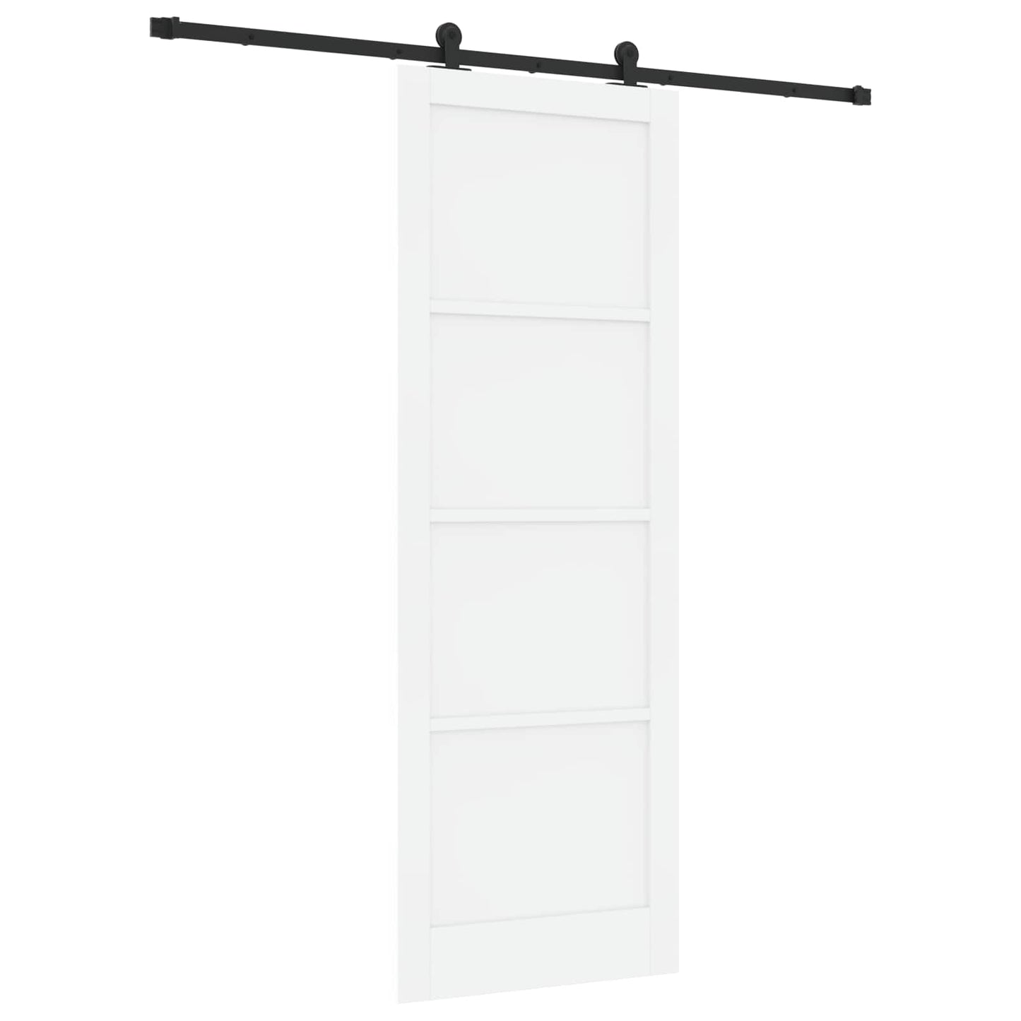 vidaXL Sliding Door ORKDAL White 83 x 232 cm Solid Pine Wood