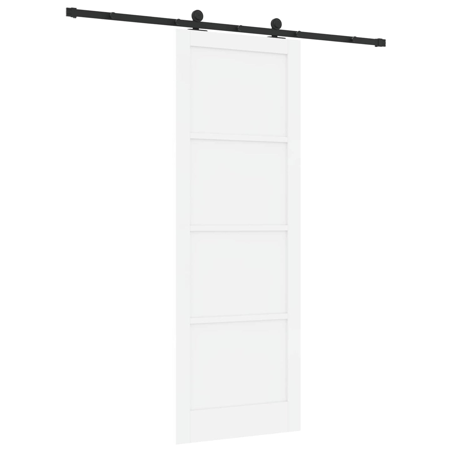 vidaXL Sliding Door ORKDAL White 83 x 232 cm Solid Pine Wood