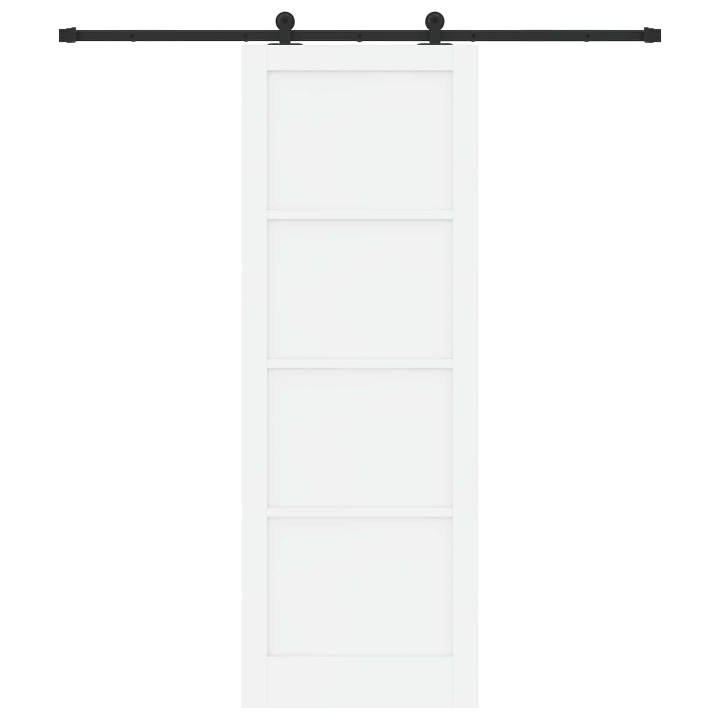 vidaXL Sliding Door ORKDAL White 83 x 232 cm Solid Pine Wood