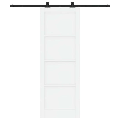 vidaXL Sliding Door ORKDAL White 83 x 232 cm Solid Pine Wood