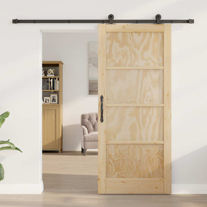 vidaXL Sliding Door ORKDAL Natural 86 x 198.5 cm Solid Pine Wood