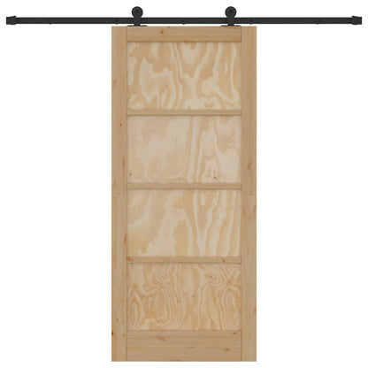 vidaXL Sliding Door ORKDAL Natural 86 x 198.5 cm Solid Pine Wood