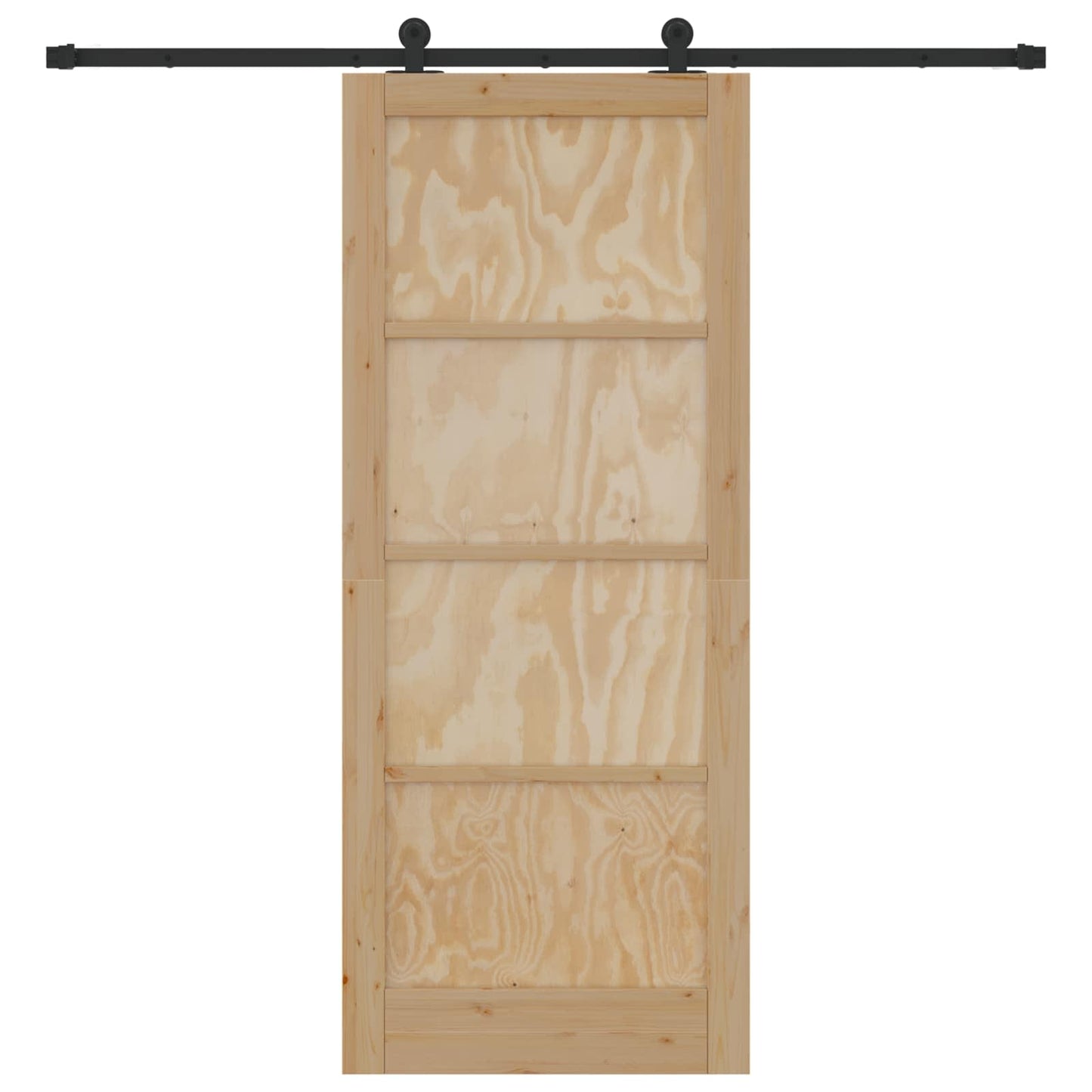 vidaXL Sliding Door ORKDAL Natural 86 x 211 cm Solid Pine Wood