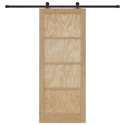 vidaXL Sliding Door ORKDAL Natural 86 x 211 cm Solid Pine Wood
