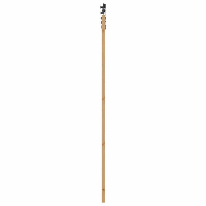 vidaXL Sliding Door Natural and Black 83 x 232 cm Solid Pine Wood