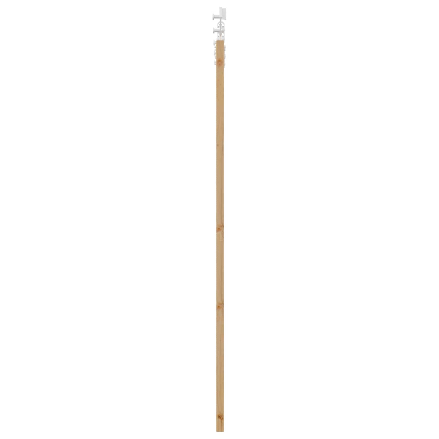 vidaXL Sliding Door Natural and White 61 x 198.5 cm Solid Pine Wood