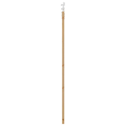 vidaXL Sliding Door Natural and White 61 x 198.5 cm Solid Pine Wood