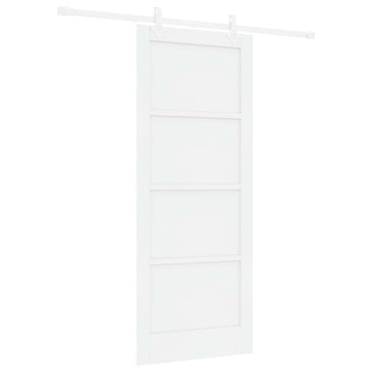 vidaXL Sliding Door White 83 x 202 cm Solid Pine Wood