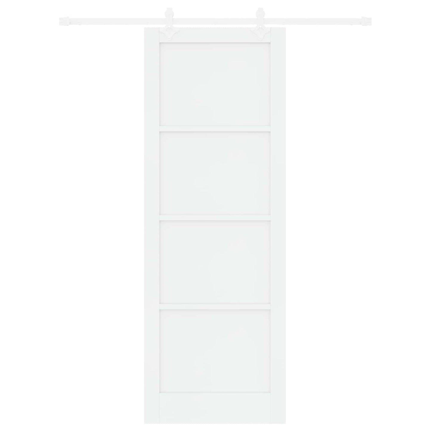 vidaXL Sliding Door White 83 x 232 cm Solid Pine Wood