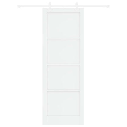vidaXL Sliding Door White 83 x 232 cm Solid Pine Wood