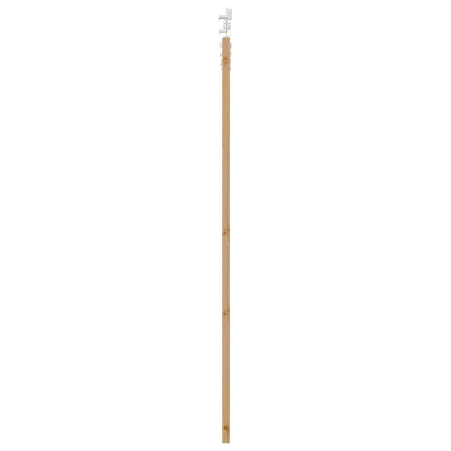 vidaXL Sliding Door Natural and White 86 x 198.5 cm Solid Pine Wood