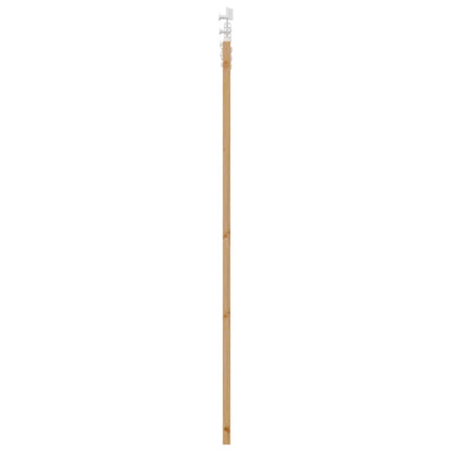 vidaXL Sliding Door Natural and White 61 x 198.5 cm Solid Pine Wood