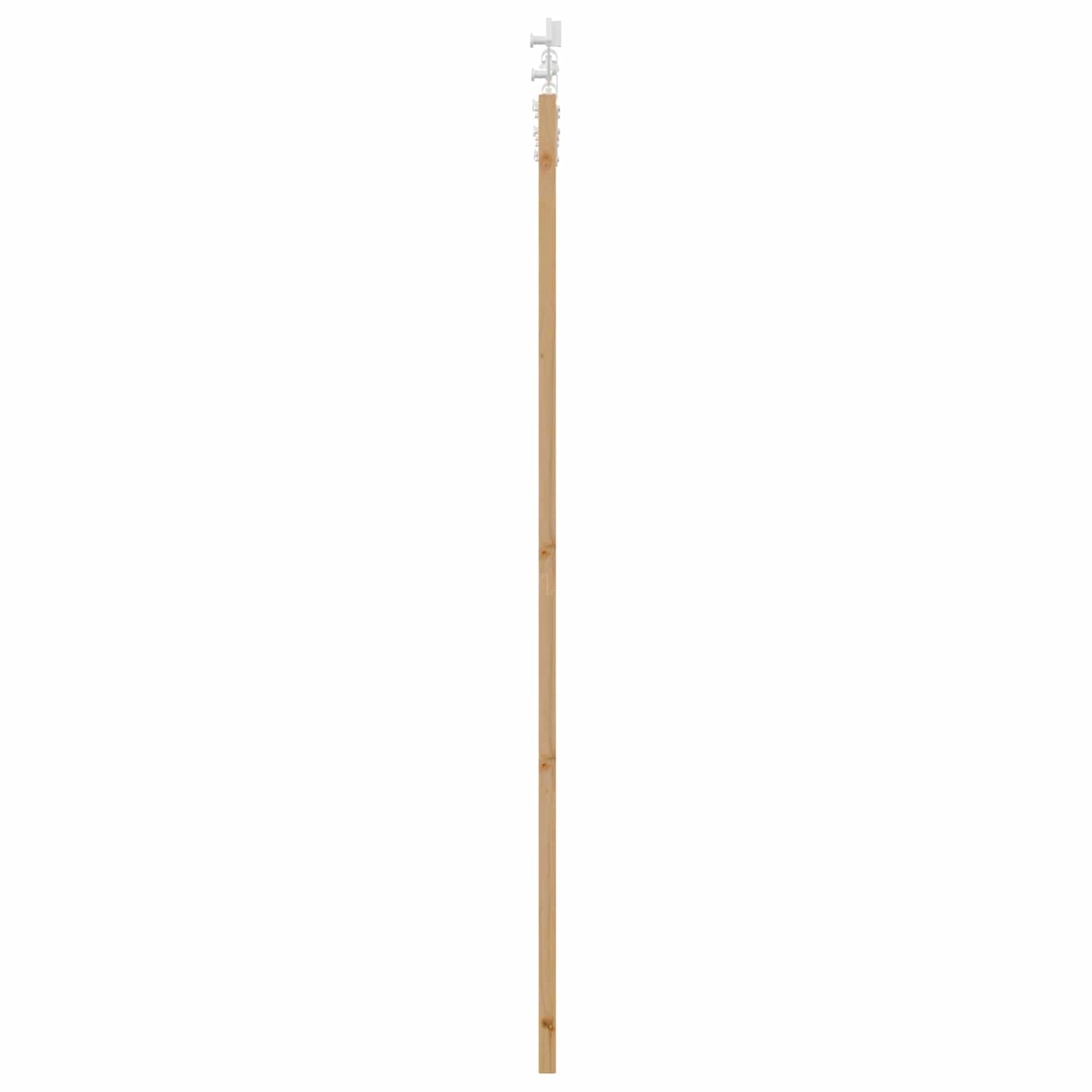 vidaXL Sliding Door Natural and White 73.5 x 211 cm Solid Pine Wood