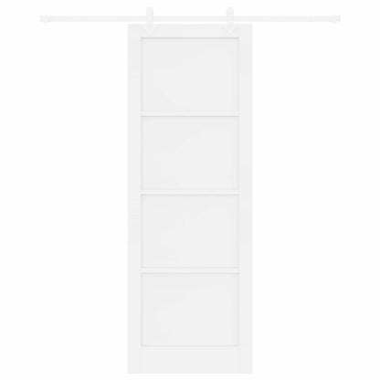 vidaXL Sliding Door White 83 x 232 cm Solid Pine Wood