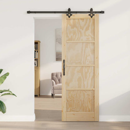 vidaXL Sliding Door ORKDAL Natural 73.5 x 211 cm Solid Pine Wood