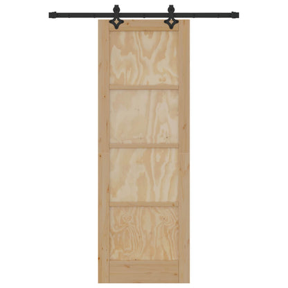 vidaXL Sliding Door ORKDAL Natural 73.5 x 211 cm Solid Pine Wood