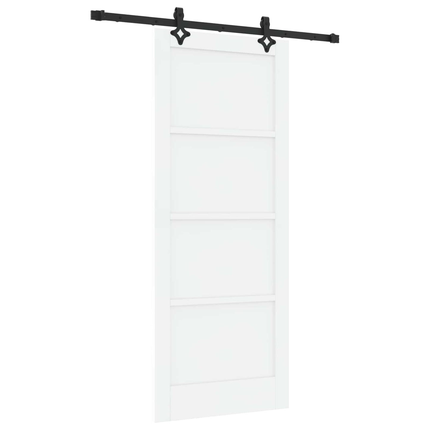 vidaXL Sliding Door ORKDAL White 83 x 202 cm Solid Pine Wood