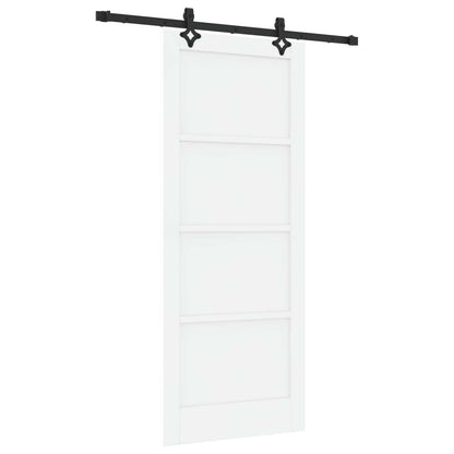 vidaXL Sliding Door ORKDAL White 83 x 202 cm Solid Pine Wood