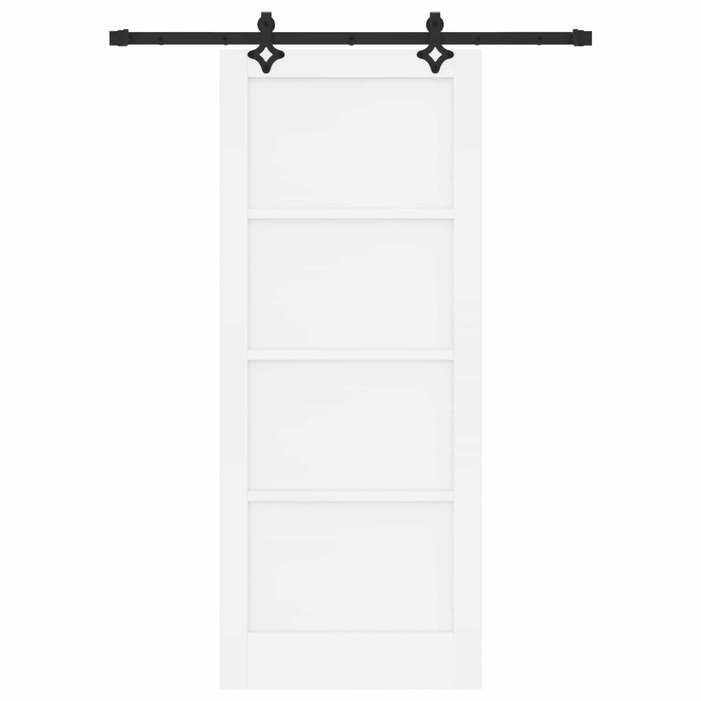 vidaXL Sliding Door ORKDAL White 83 x 202 cm Solid Pine Wood