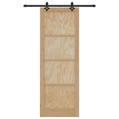 vidaXL Sliding Door ORKDAL Natural 83 x 232 cm Solid Pine Wood