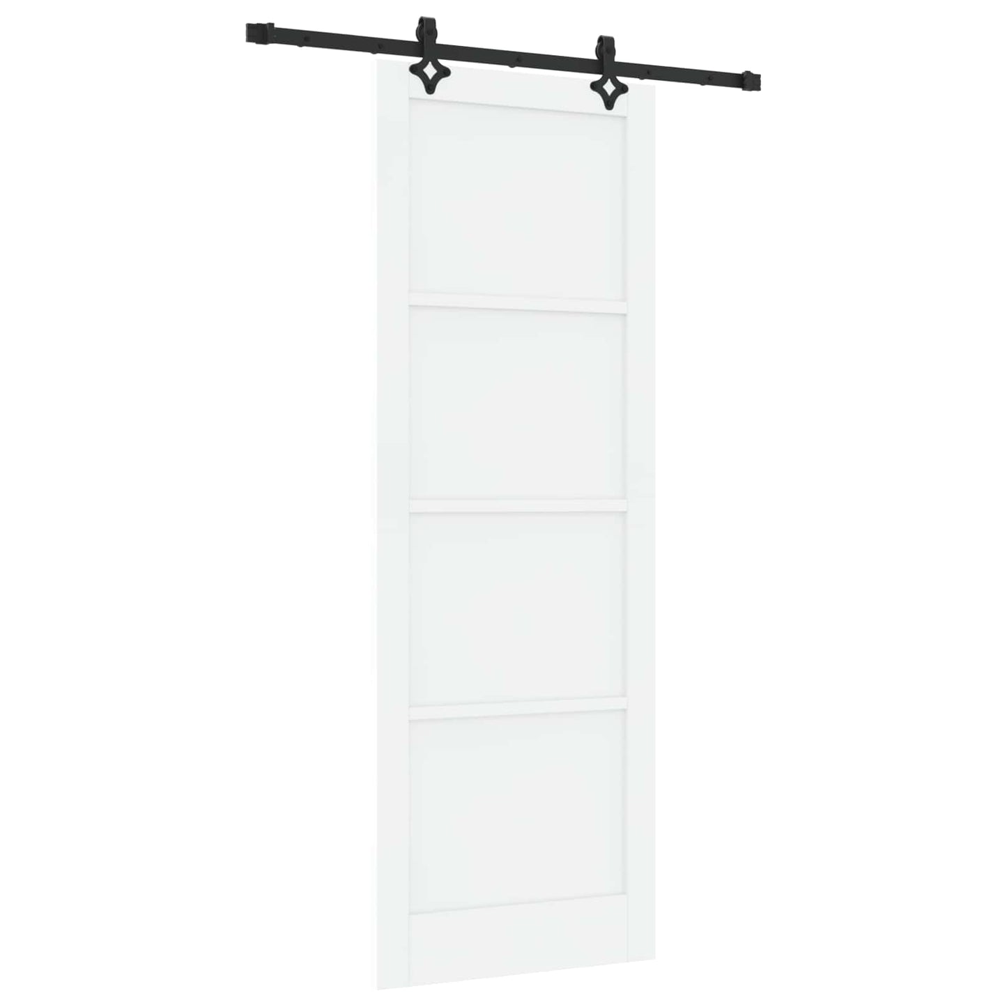 vidaXL Sliding Door ORKDAL White 83 x 232 cm Solid Pine Wood