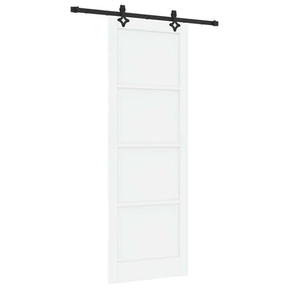 vidaXL Sliding Door ORKDAL White 83 x 232 cm Solid Pine Wood