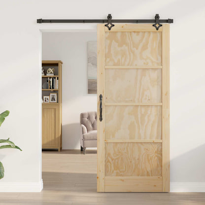 vidaXL Sliding Door ORKDAL Natural 86 x 198.5 cm Solid Pine Wood